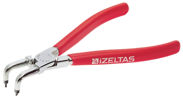 İzeltaş 3331 İç Segman Pensi Yaysız Eğri 130 mm ürün görseli 1