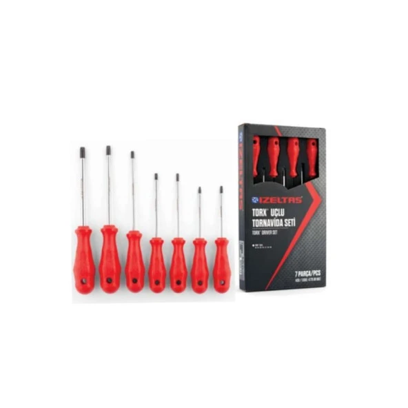İZELTAŞ 4775008107 Torx Uçlu Tornavida Takımı 7 Parça ürün görseli 1