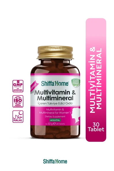 MULTİVİTAMİN & MULTİMİNERAL - KADIN - 1760 MG X 30  TABLET - Resim 2
