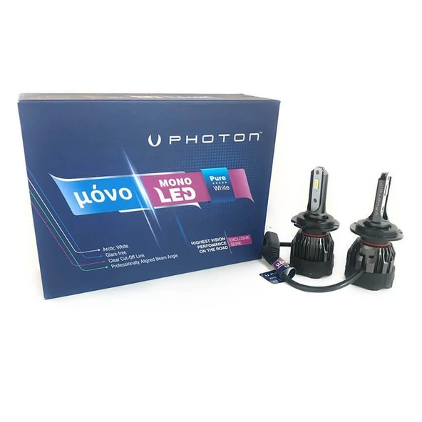 Mono H7 Uyumlu 12V LED Headlıght ürün görseli 1