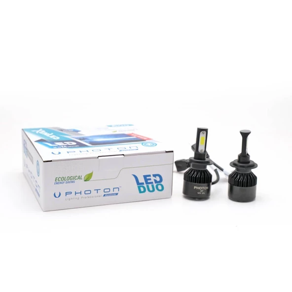 Duo H7 Uyumlu 12V LED Headlıght ürün görseli 1