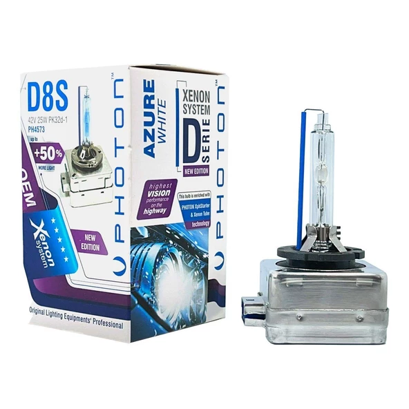 D8S 8000K Uyumlu Azure White Buz Mavisi ürün görseli 1