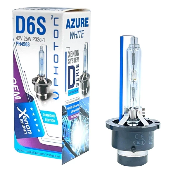 D6S 8000K Uyumlu Azure White Ampul - Resim 2