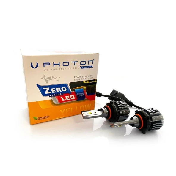 Photon Zero Uyumlu Hatchback3 9005 / Hatchback4 9006 Xtreme Yellow 3 Plus Fansız LED ürün görseli 1