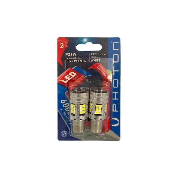 Photon P21W Uyumlu Beyaz Fanlı Blister ürün görseli 1