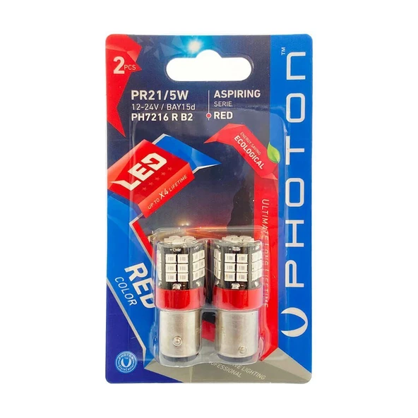Photon Pr21-5W Uyumlu Kırmızı Blister B2 ürün görseli 1
