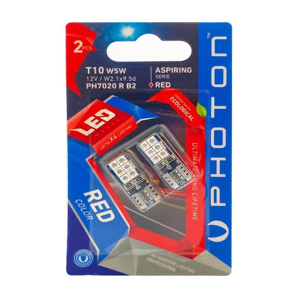 Photon T10 Uyumlu Kırmızı Blister Ph7020 R B2 ürün görseli 1