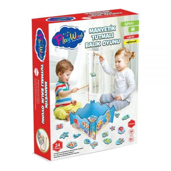 Play Wood Ahşap Manyetik Tutmalı Balık Oyunu ürün görseli 1