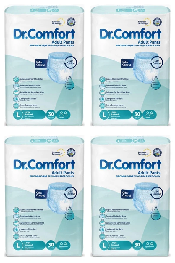 Dr.Comfort Emici Külot Büyük Boy L 30'lu 4 Adet Hasta Bezi ürün görseli 1