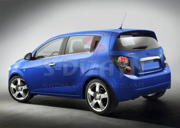 Chevrolet Aveo 2 için Hatchback Krom Cam Çıtası 4 Parça 2012 Üzeri ürün görseli 1