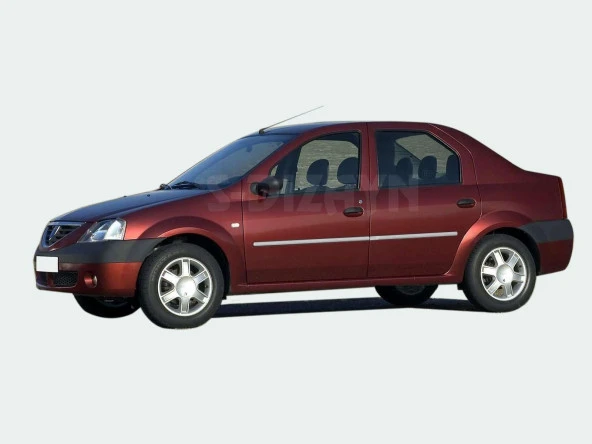 Dacia Logan Krom için Yan Kapı Çıtası 4 Parça 2005-2013 ürün görseli 1