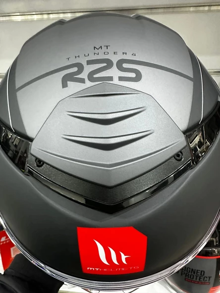 KASK MT THUNDER 4 SV R25 C2 MAT GRİ - Resim 3