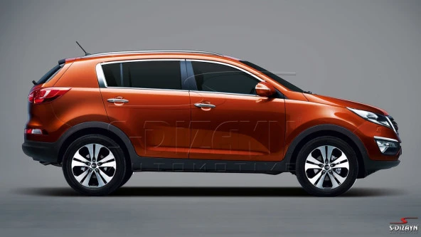Kia Sportage Krom için Cam Üst Çıtası 4 Parça 2010-2015 ürün görseli 1