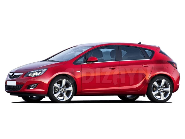 Opel Astra J için Hatchback Krom Cam Çıtası 4 Parça 2010 Üzeri ürün görseli 1