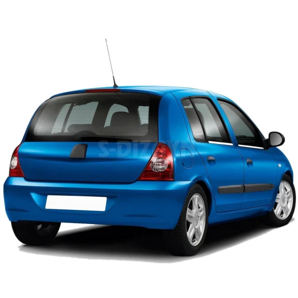 Renault Clio 2 için Hatchback Krom Cam Çıtası 4 Parça 1999-2006 ürün görseli 1
