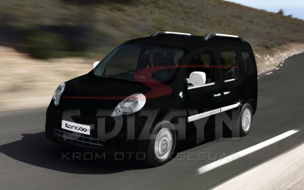 Renault Kangoo Krom için Yan Kapı Çıtası 4 Parça 2008-2011 - Resim 3