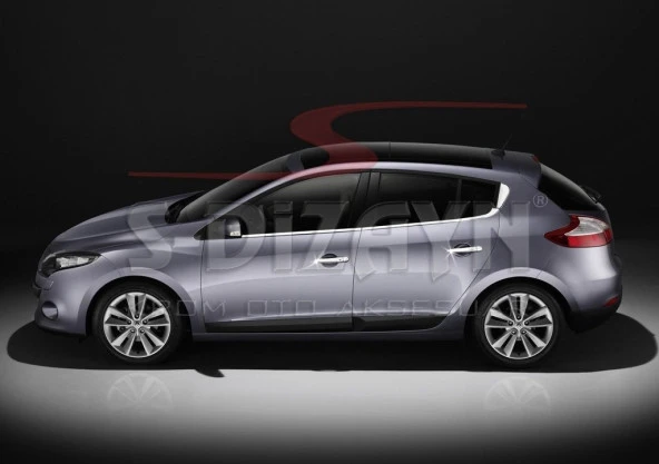 Renault Megane 3 için Krom Kapı Kolu 4 Kapı Sensörlü 2010-2016 ürün görseli 1