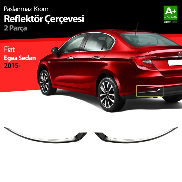 Fiat Egea Sedan için Krom Arka Reflektör Çerçevesi 2 Parça. 2015 Üzeri ürün görseli 1