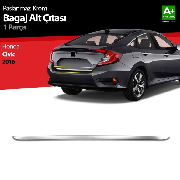 Honda Civic Krom için Bagaj Alt Çıta 2016 Üzeri ürün görseli 1