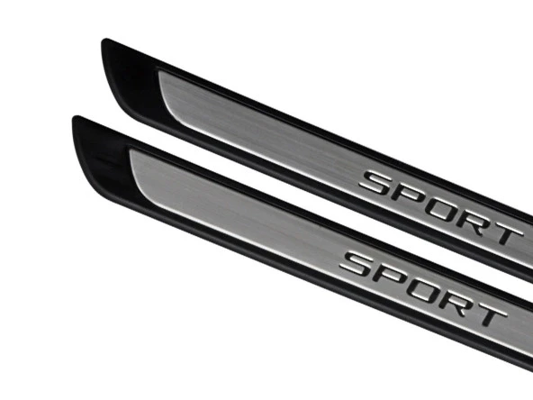 Opel Astra H için Twintop Krom Kapı Eşik Koruması Sport Line 2006-2010 2 Parça ürün görseli 1