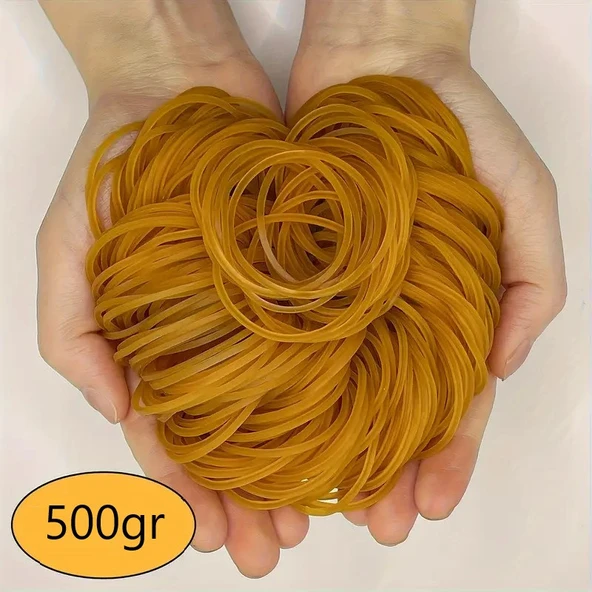 Dayanıklı,Kauçuk Esnek 500gr. Ambalaj Paket Lastiği (120mm x 1,5 x 2mm) ürün görseli 1