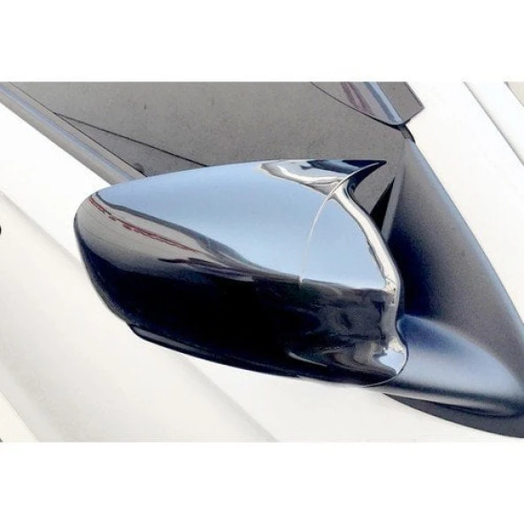 Citroen C-Elysee 2013-2022 için Batman Yarasa Ayna Kapağı (Parlak Siyah) ürün görseli 1