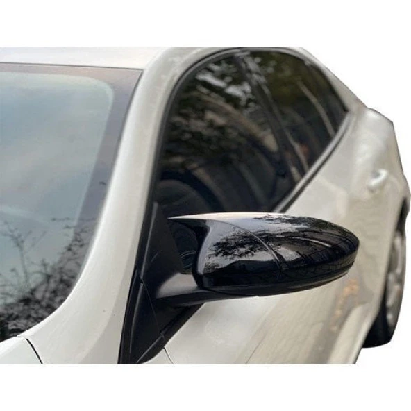 Renault Megane 3 için Hatchback 2016 Sonrası Batman Yarasa Ayna Kapağı (Piano Black) ürün görseli 1