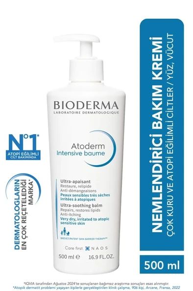Bioderma Atoderm Intensive Vücut Nemlendirici Balm 500 ml ürün görseli 1