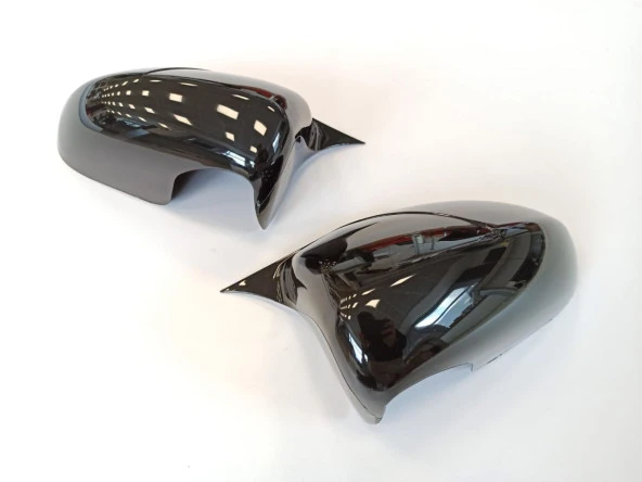 Opel Corsa E için (2014-2019) Batman Yarasa Ayna Kapağı (Parlak Siyah) ürün görseli 1