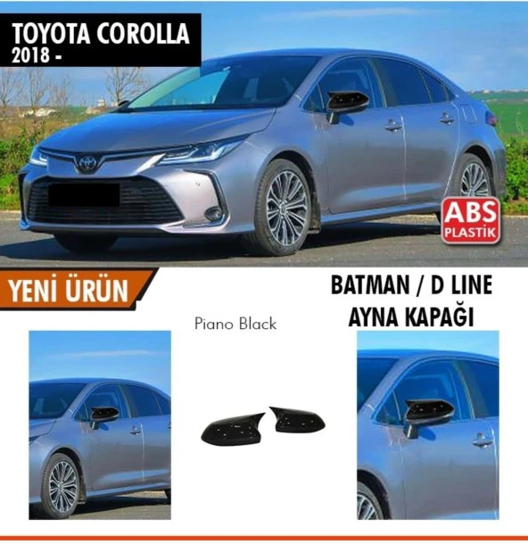 Toyota Corolla E210 için Batman Yarasa Ayna Kapağı Piano Black / 2018 Sonrası ürün görseli 1