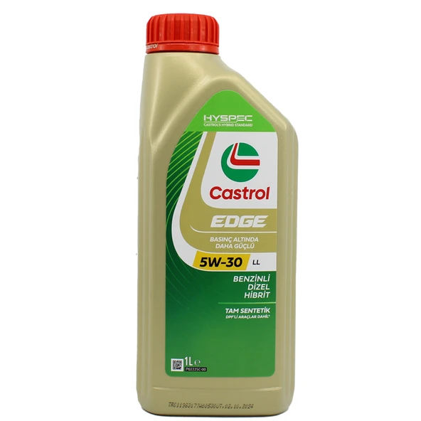 Castrol Edge 5W-30 LL 1 Lt Tam Sentetik Motor Yağı ürün görseli 1