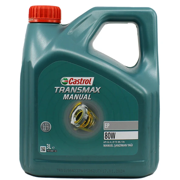 Castrol Manual EP 80W 3 Lt GL-4 Manuel Şanzıman Yağı ürün görseli 1
