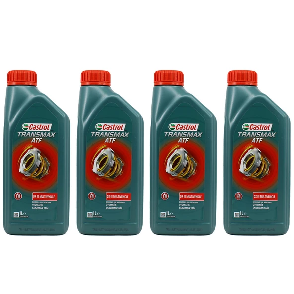 Castrol Transmax Dexron III 1 Lt Otomatik Şanzıman Yağ (4 Adet) ürün görseli 1