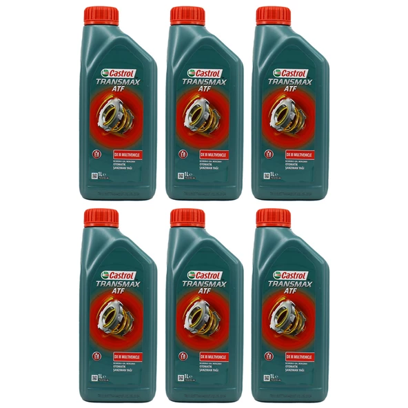 Castrol Transmax Dexron III 1 Lt Otomatik Şanzıman Yağ (6 Adet) ürün görseli 1