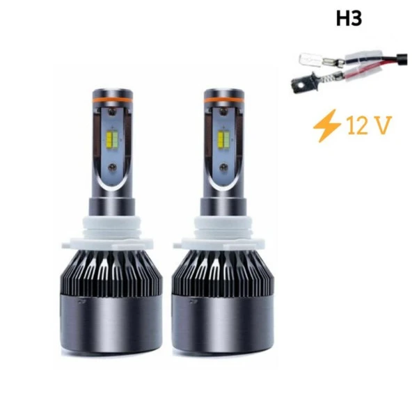 LED Far Ampulü için H3 33W-3300Lmx2-12V / Laam489 ürün görseli 1