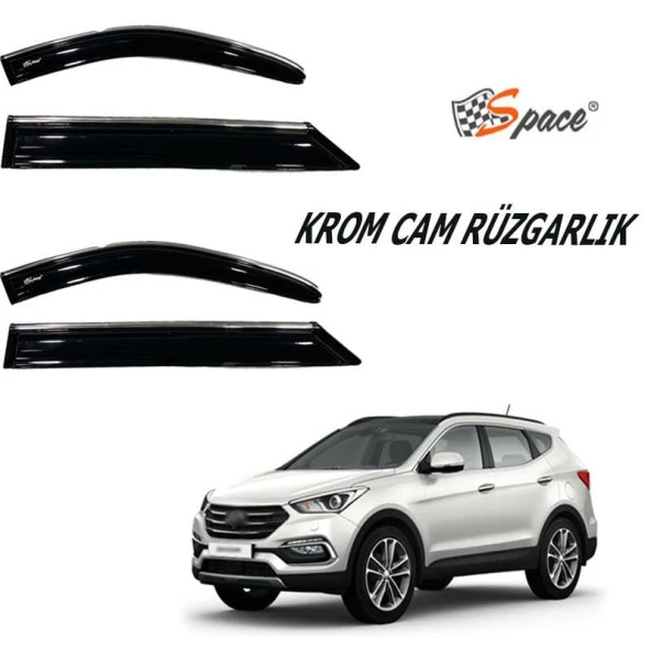 Krom Cam Rüzgarlığı Hyundai Ix35 2018-2021 için / Caru414 ürün görseli 1