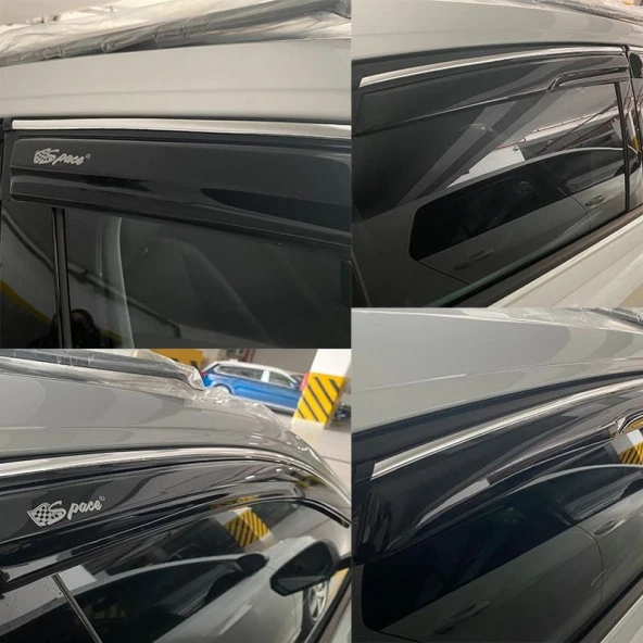 Krom Cam Rüzgarlığı Kia Sportage 2018-2021için / Caru416 ürün görseli 1