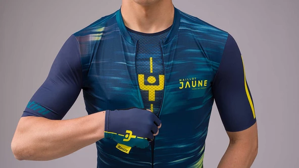 SANTINI LE MAILLOT JAUNE KISA KOL FORMA - Resim 4