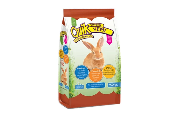 Quik Tavşan Yemi 750 gr. Skt:03/2027 ürün görseli 1