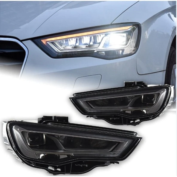 AUTOGP Audi a3 ön far lambası facelift model ledli matrix 2013 / 2017 8v tak çalıştır ürün görseli 1
