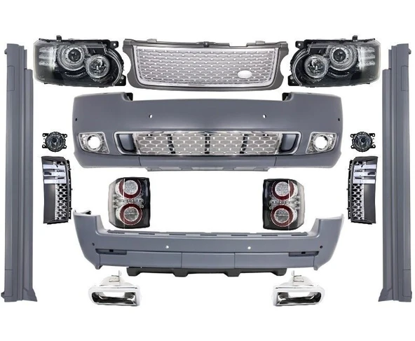 AUTOGP RR vogue L322 autobiography makyajlı dönüşüm body kit tampon seti 2010 /2012 ürün görseli 1