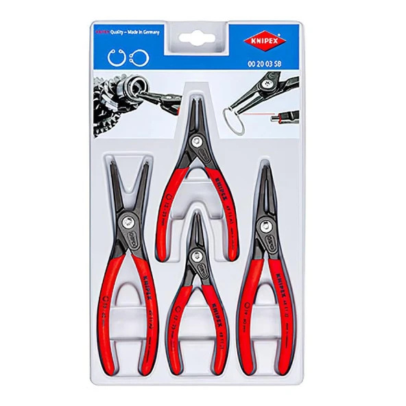 Knipex 00 20 03 SB Segman Pense Seti 4 parça ürün görseli 1