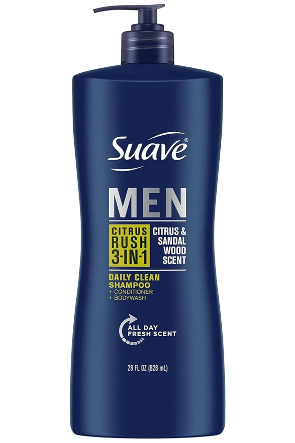 Suave Men Citrus Rush 3-in-1 Şampuan 828ML ürün görseli 1