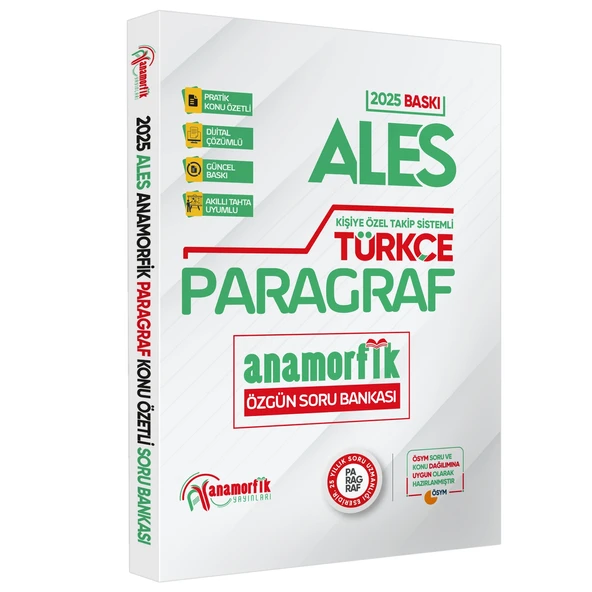 ALES Türkçe Özgün Asimetrik Paragraf-Çıkmış VİP Paragraf Soru Bankası Konu Özetli Çözümlü SB ürün görseli 1