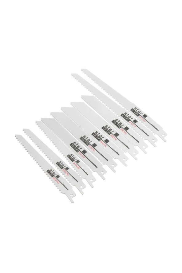 Tilki Kuyruğu Bıçakları 10lu Black Tools Ahşap Ve Metal Testere Bıçakları ürün görseli 1