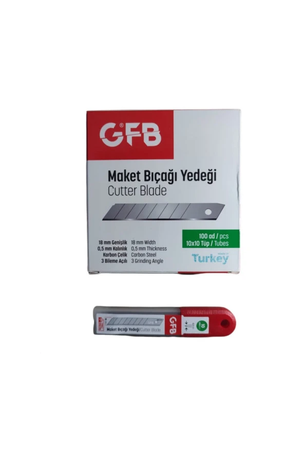 Falçata Bıçağı Yedeği 100 Adet Maket Bıçağı ürün görseli 1
