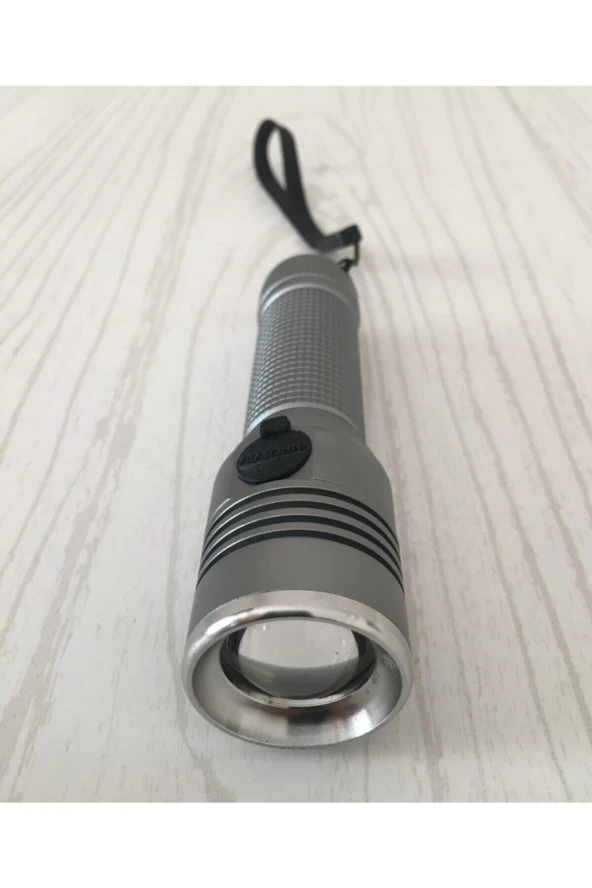 Metal Şarz Edilebilinir El Feneri Pd-6007 ürün görseli 1