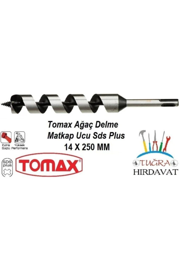 Sds Plus Ağaç Delme Ahşap Delme Delici Matkap Ucu 14x250 ürün görseli 1