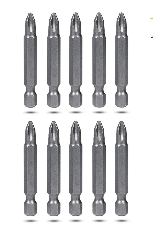 10 Adet Bhd Yıldız Bits Uç Ph2 50 Mm ürün görseli 1