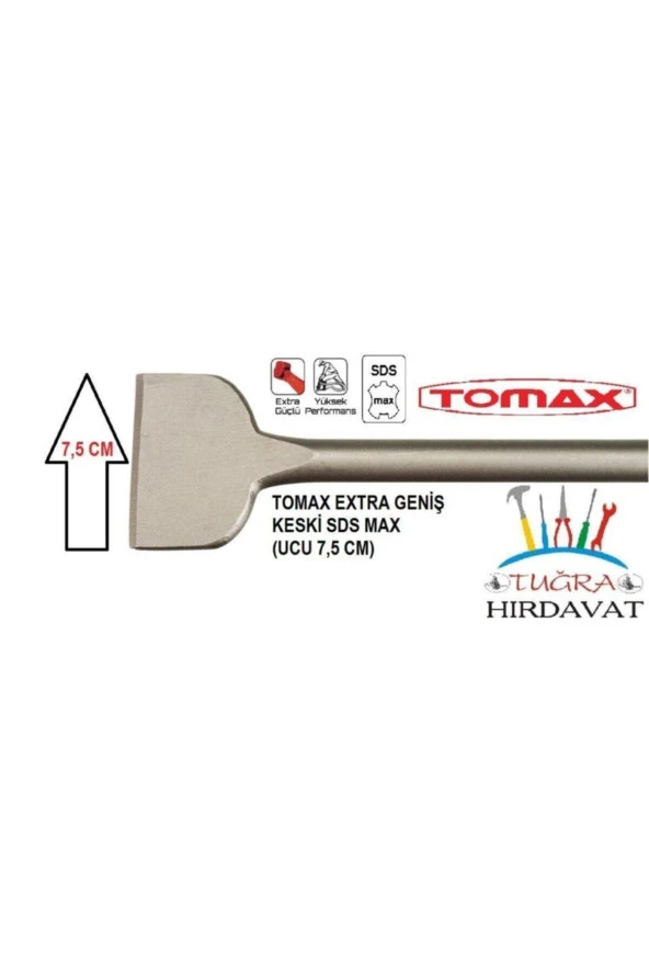 Sds Max Büyük Kırıcı Eksta Geniş Keski 18x400x75 ürün görseli 1